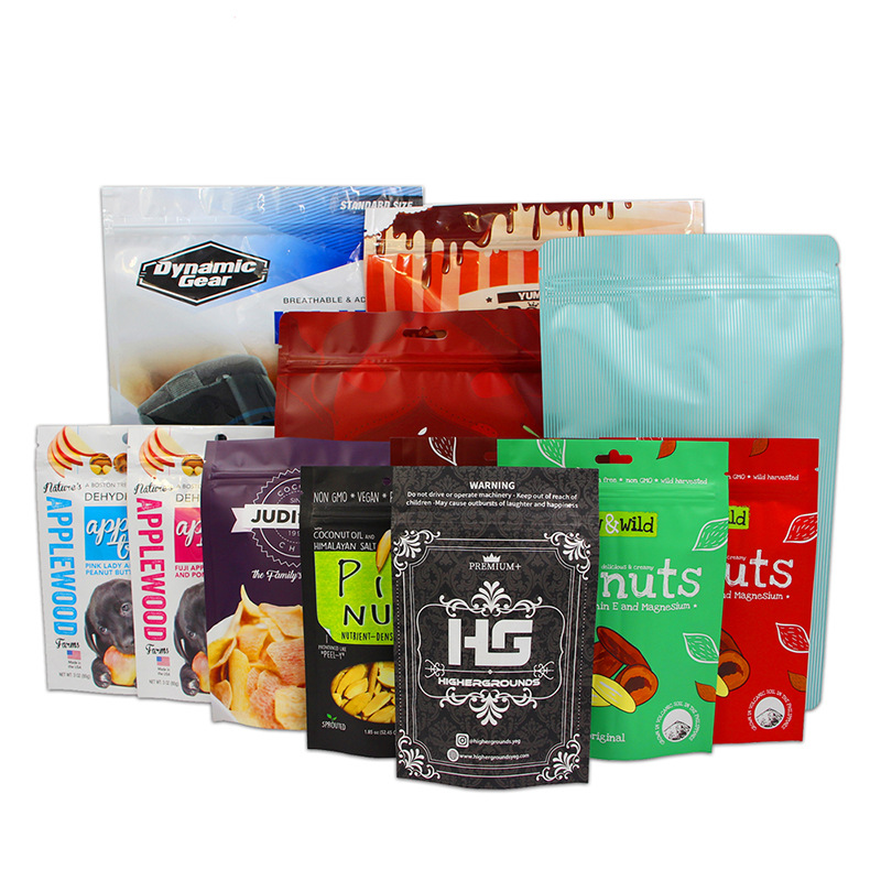 Customized plastic self-sealing aluminum-coated sunflower seed bags, daily nuts, snacks, dried fruits and food packaging bags Item Picture