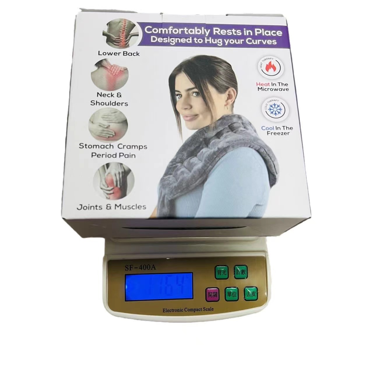 وسادة حرارية حرارية باردة على فرن الميكروويف، وسادة حرارية على الظهر والعنق والكتف العلاجي الطبيعي للتخفيف من حدة الألم Item Picture