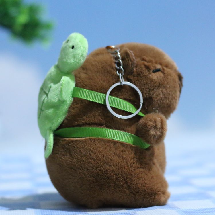 挂件公仔/卡皮巴拉/毛绒玩具钥匙扣/龙虾毛绒玩具/毛绒公仔挂件细节图