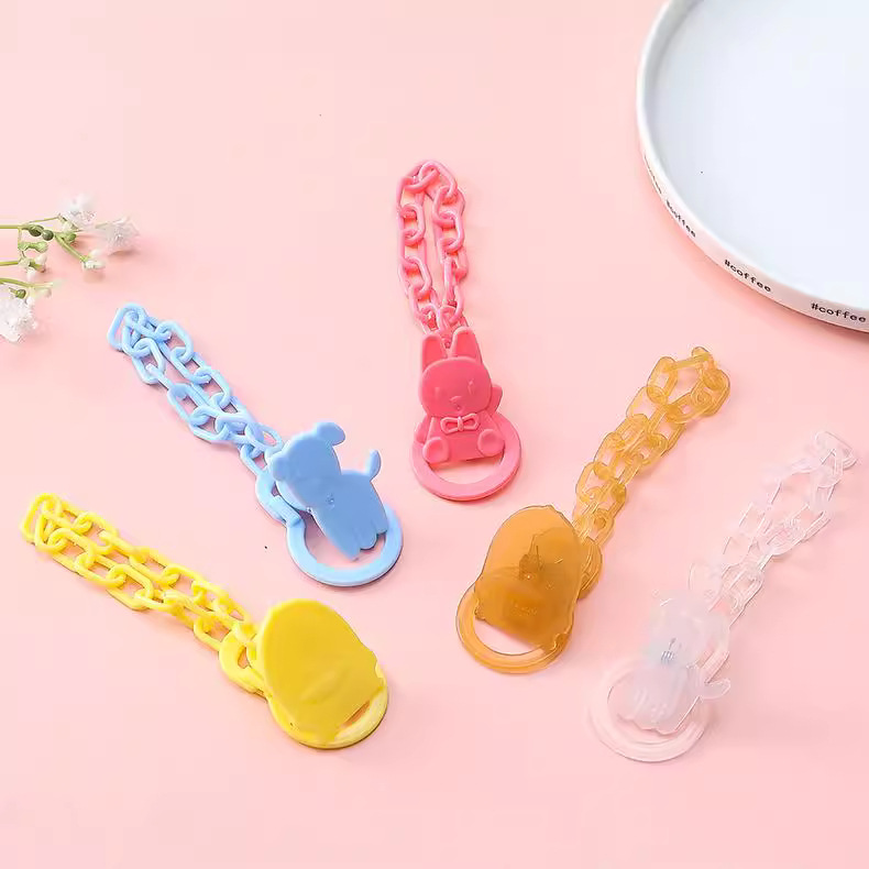 厂家直销全新料奶嘴链婴儿牙胶奶嘴防掉链萌趣小动物奶嘴防掉链