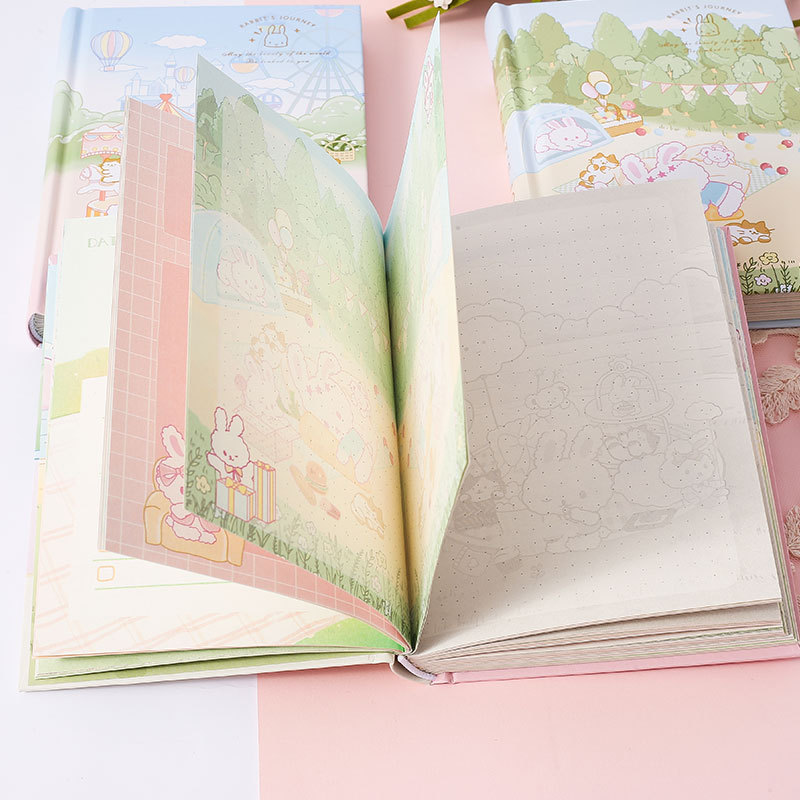 Password Book Student Color Page Box Lock Diary Creative Ledger Student Notepad Stationery Notepad Application Scenario