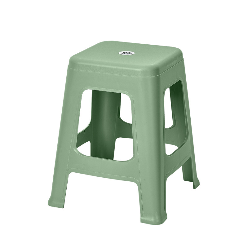 家用椅子简约高凳子可叠加方凳塑胶成人板凳加厚塑料凳子批发凳子详情图4