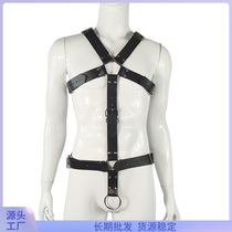 Hot bondage passion clothes strap leather binding male penis clothing sex clothing adult binding props