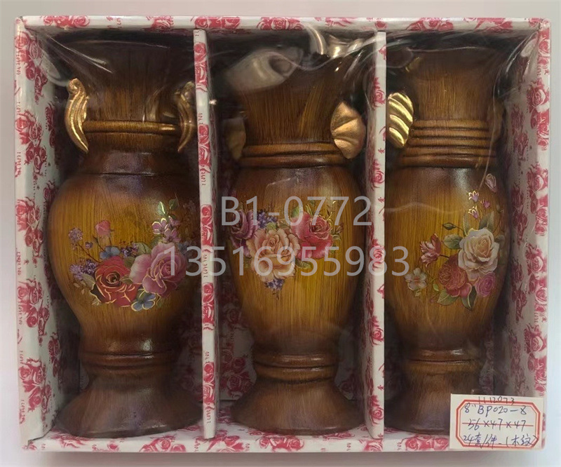 美式陶瓷8寸20厘米高花瓶 创意酒店摆件收回陶瓷工艺花瓶厂家批发