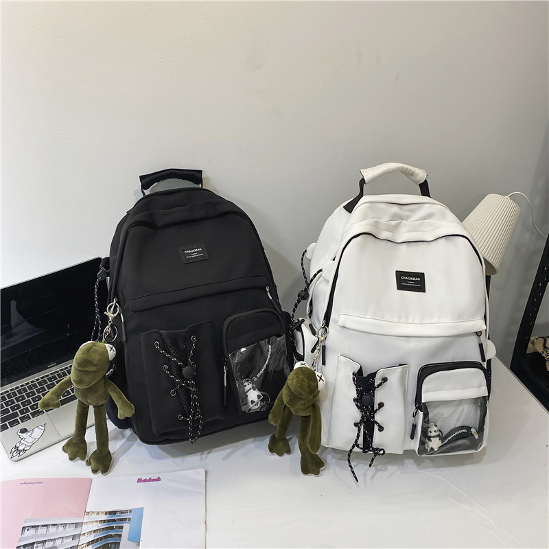 Love Sea Backpack 2024 New Style, a lightweight backpack for college students, a fashionable and simple large-capacity backpack for women