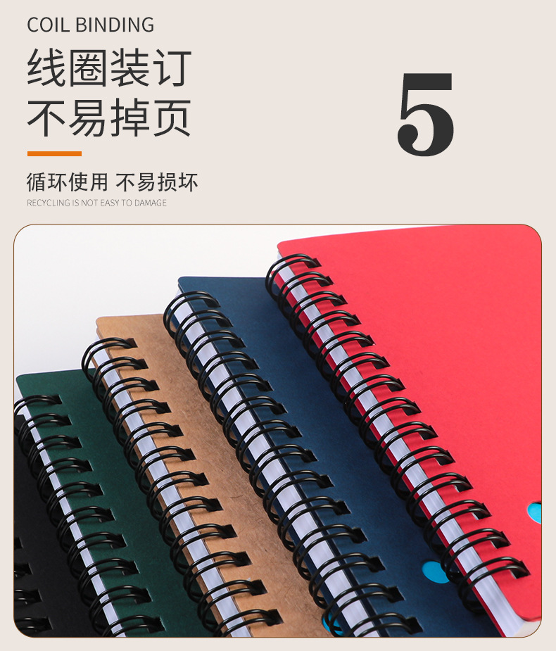 牛皮便签纸组合线圈本广告便签贴记事本定  制可印logo商务礼品详情8