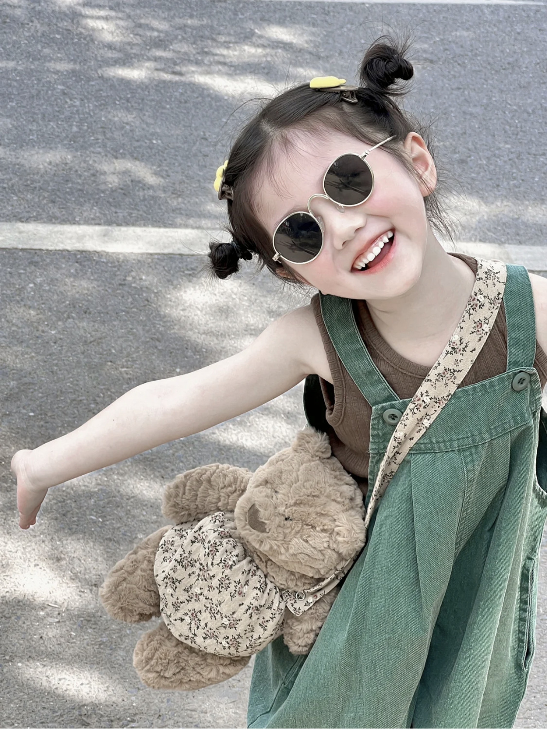 Boy Summer Clothes Boy Baby Korean Casual Suit Children's Fashion Western Style Suspenders + Vest Two-Piece Set details Picture