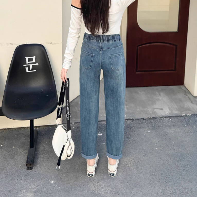 New Spring 2025 Harun jeans for women, high-waisted and slimming loose tapered radish pants, Korean-style casual dad pants Application Scenario