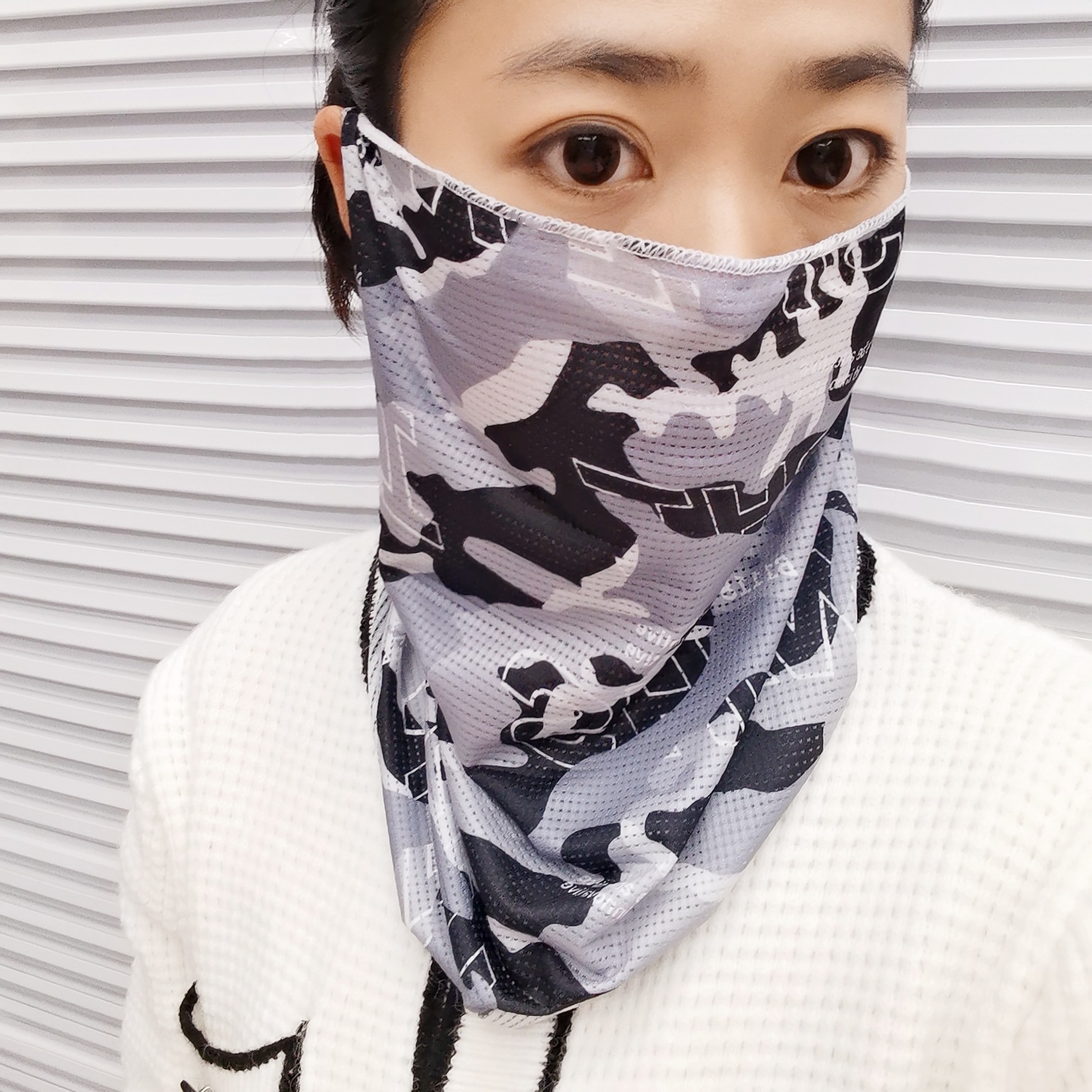 Summer sun protection camouflage for men and women, quick-drying material, versatile neck wrap, ice silk mask, cycling headscarf, tactical anti-sand neck wrap Specification image