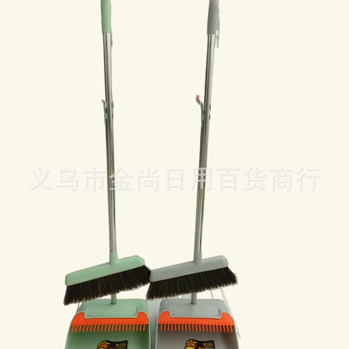 Two-piece household broom, dustpan, soft and wet dual-purpose broom and dustpan combination broom, dustpan sweeping set, broom Specification image