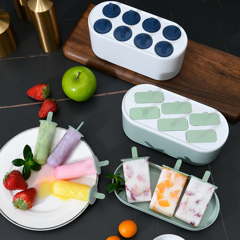 Ice Cream Mold Box Homemade Ice Cream Popsicle Popsicle Ice Cube Box Ice Bar Popsicle Children's Cartoon Model