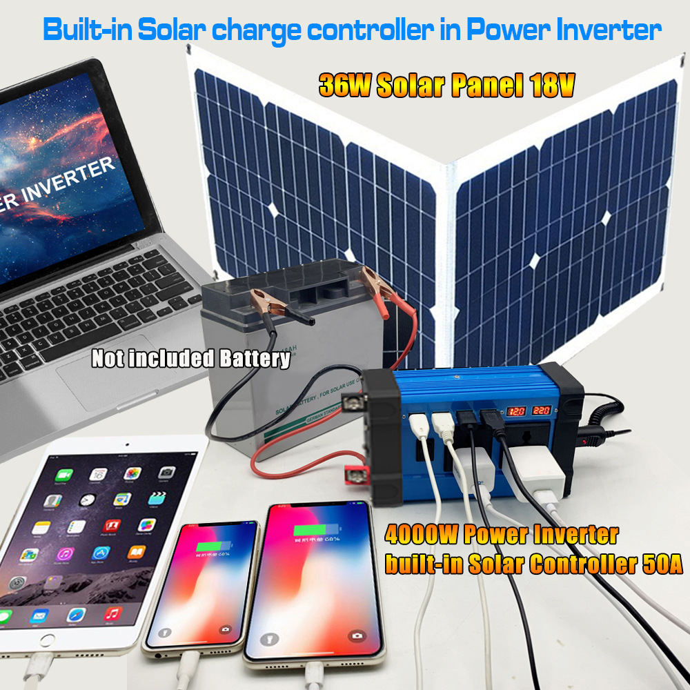 Inverter 300W cross-border converter 12V to 220V110V smart LCD dual display 4USB4.2A fast charging pic 31