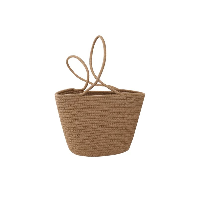 2025春夏季新款日系法式大容量百搭休闲海边度假草编包沙滩包托特