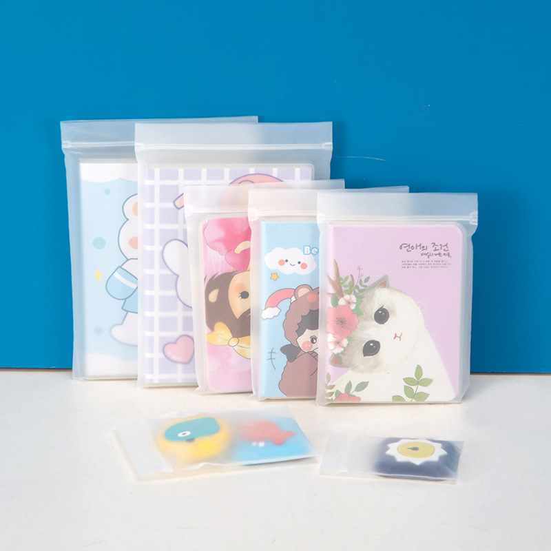 Cpe Frosted Bag Clothing Gift Storage Packaging Ziplock Bag Sealing Pocket Transparent Frosted Stick Bone Bag Cartilage Specification drawing
