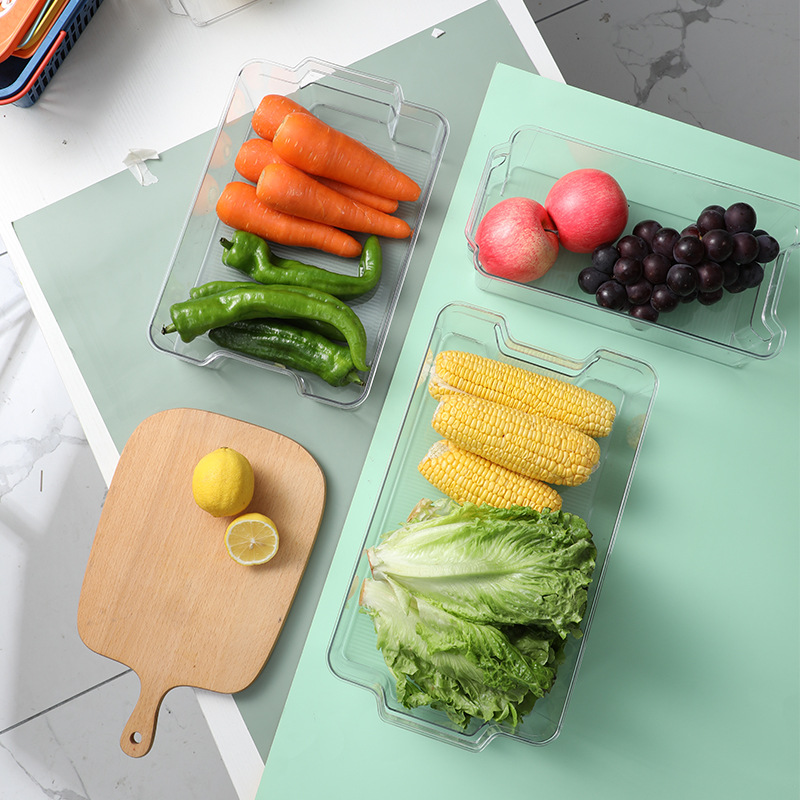 Pet Transparent Cell Storage Box Egg Box Fruit And Vegetable Crisper Box Kitchen Storage Plastic Refrigerator Storage Box