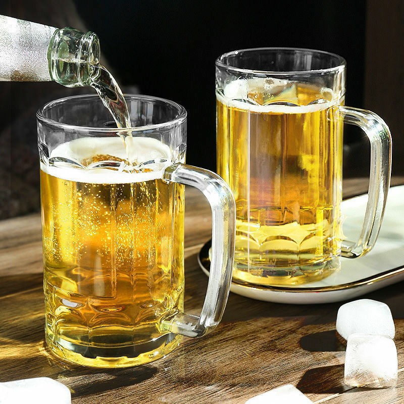Thickened beer mugs, draft beer cups, tea brewing cups, water cups and glass cups Specification image