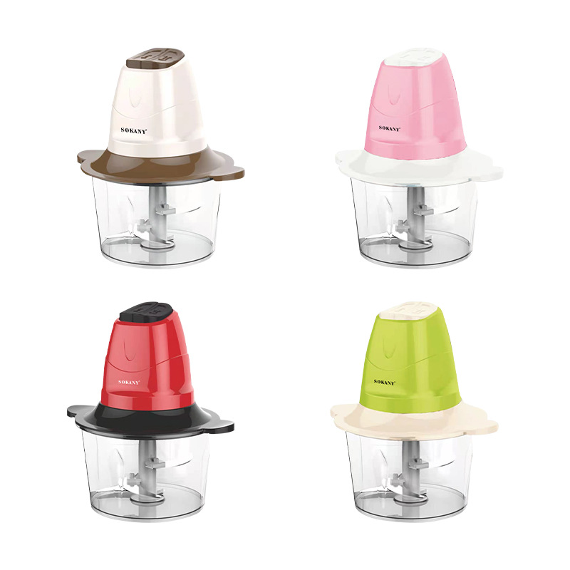 Cross-border SOKANY7006 meat grinder, household electric 2L small multi-functional food processor, blender, European standard in stock details Picture