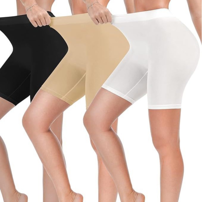 Cross-border high-waisted, tight-fitting, seamless leggings for women, plus-size sports safety pants, anti-glare lace, non-curled capri pants