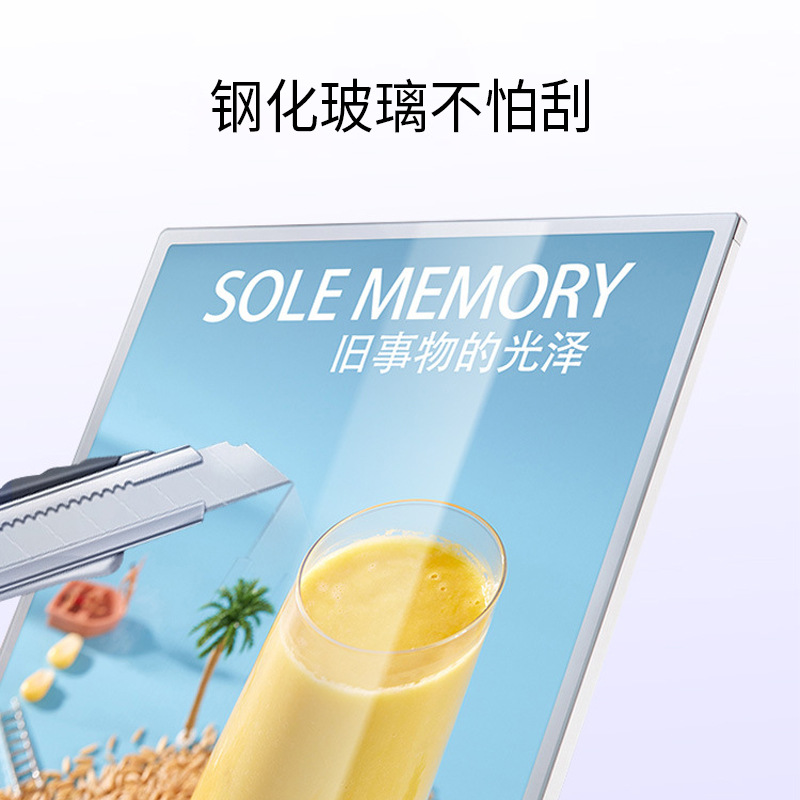Cross-border wholesale LED pull-out light boxes, led ultra-thin advertising boards, snack bar elevator poster light box processing details Picture