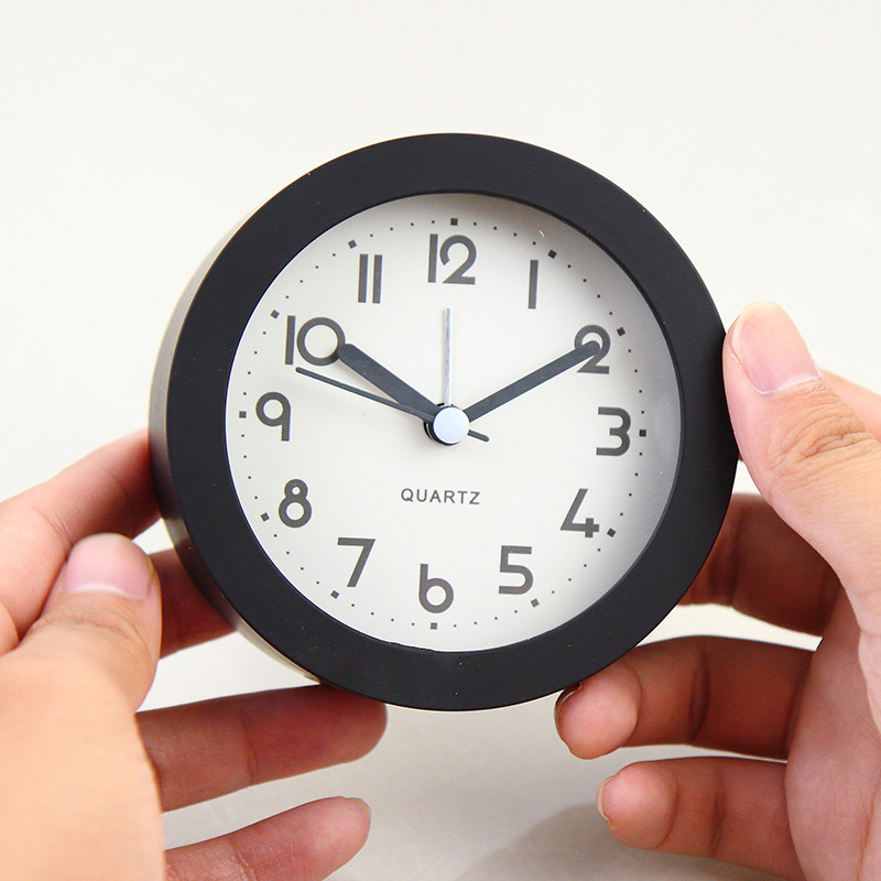 跨境简约闹钟时钟静音电子闹钟客厅台钟学生儿童夜光计时床头钟表