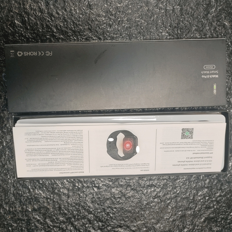 智能手表/手环运动/智能手环/跨境/蓝牙智能手环二合一白底实物图