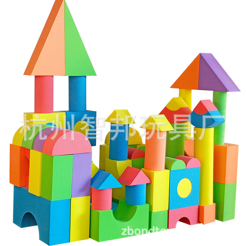 Zhibang eva foam building blocks assembling educational children's toys early education assembling blocks kindergarten large particle assembling