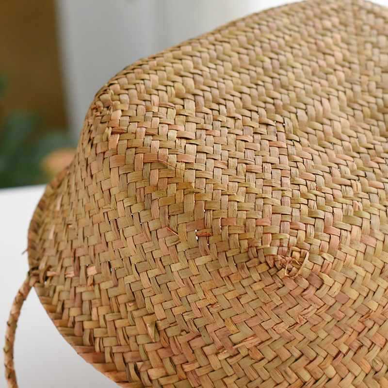 Japanese Grass Woven Fruit Basket Desktop Rattan Woven Storage Basket Fruit Tray Bamboo Woven Home Egg Basket Kitchen Woven Basket Application Scenario