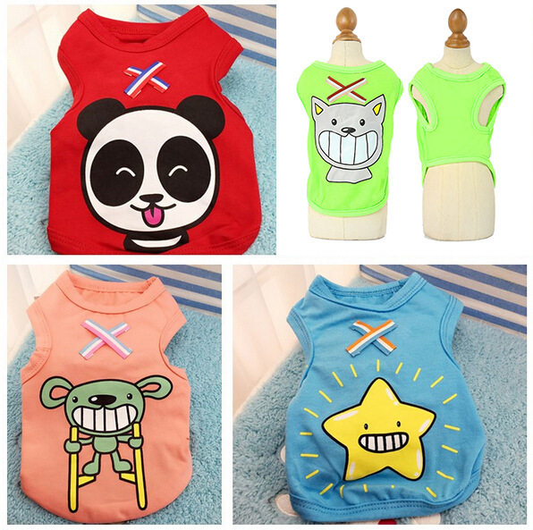 Clearance sale of spring and summer webbing X dog vests, pet clothes, patterned cat clothes vests, pet supplies details Picture