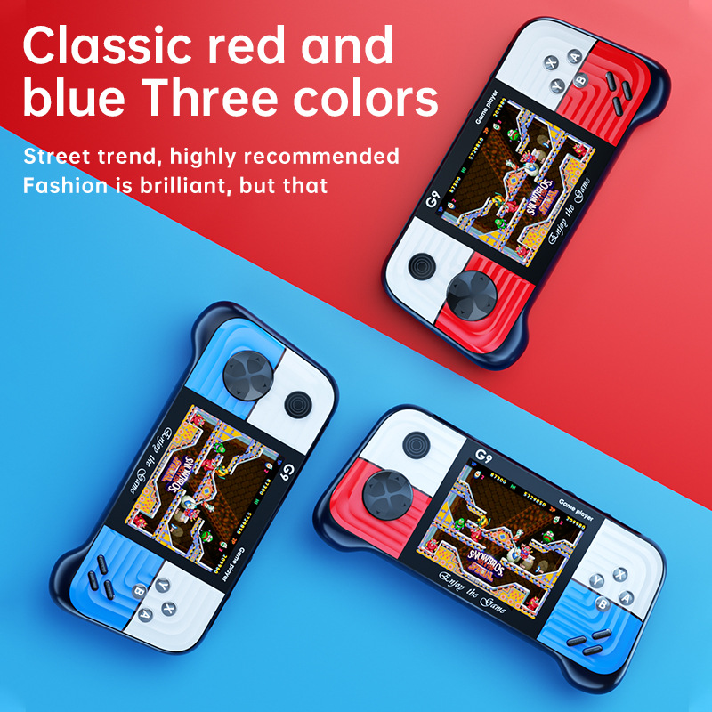 Handheld Game Console 2022 New Cross-Border Rocker Retro Color Clash Handheld Console Psp Gaming Arcade G9 Game Console Application Scenario
