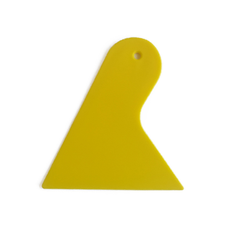 Small yellow scraper, car film application scraper, special small scraper, plastic triangular hoist, plastic scraper, film application tool Item Picture