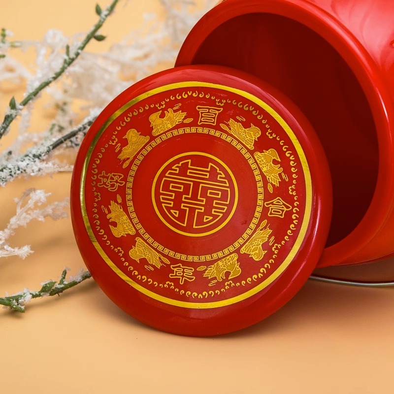 Wedding celebration items, descendants' buckets, bride's dowry, wedding ornaments, wedding buckets, red wedding toilets details Picture