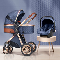 高景观婴儿推车可坐可躺轻便折叠双向减震新生儿童宝宝推车
