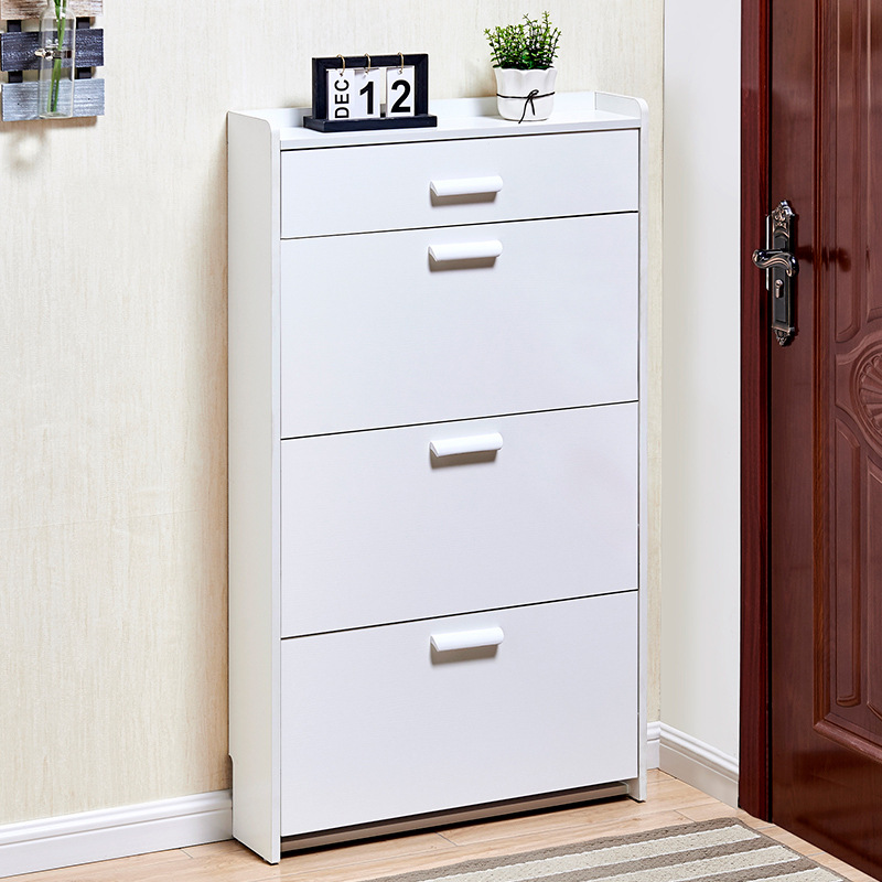 17cm door shoe cabinet, flip shoe cabinet, simple and modern foyer cabinet, space-saving, easy to assemble, economical type! Specification image