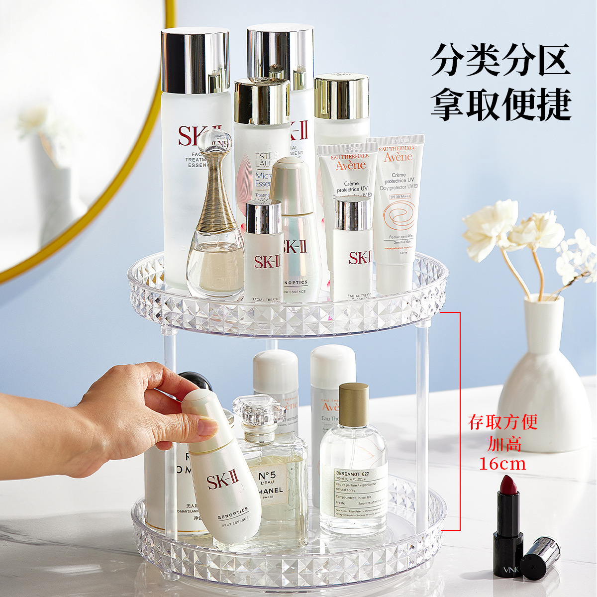 移动置物架/置物架/卫生间置物架/壁挂置物架/小推车折叠厨房产品图