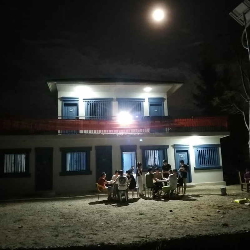 led庭院灯太阳能投光灯60W户外路灯100W花园壁灯光感应广场灯200W产品图