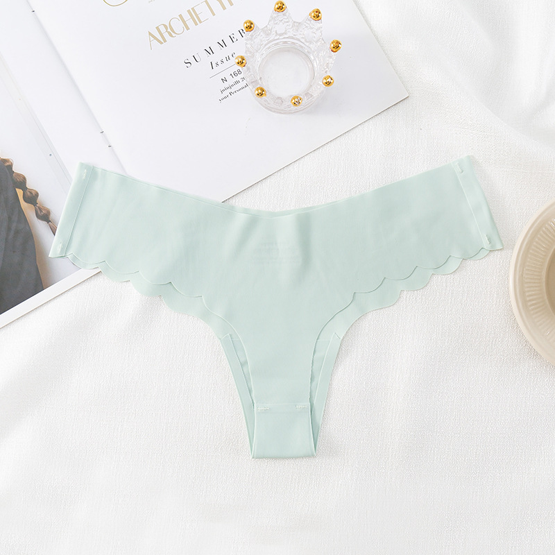 Cross-Border One-Piece Seamless Thong Ice Silk Sexy Low Waist Pure Wind T Pants Lightweight Invisible Briefs For Women Application Scenario