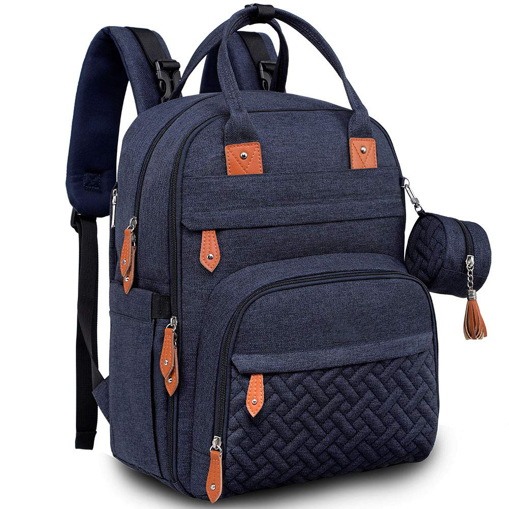 Cross-border best-selling folding mom bag, bed bag, multi-functional foldable mother and baby bag, waterproof large-capacity mom backpack Application Scenario