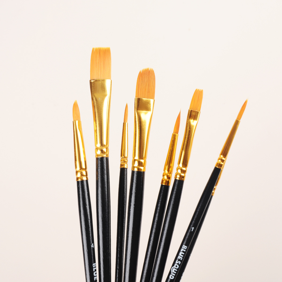 Factory wholesale 8-piece gouache pen acrylic painting set, watercolor fan-shaped oil painting brush, nylon outlining pen details Picture