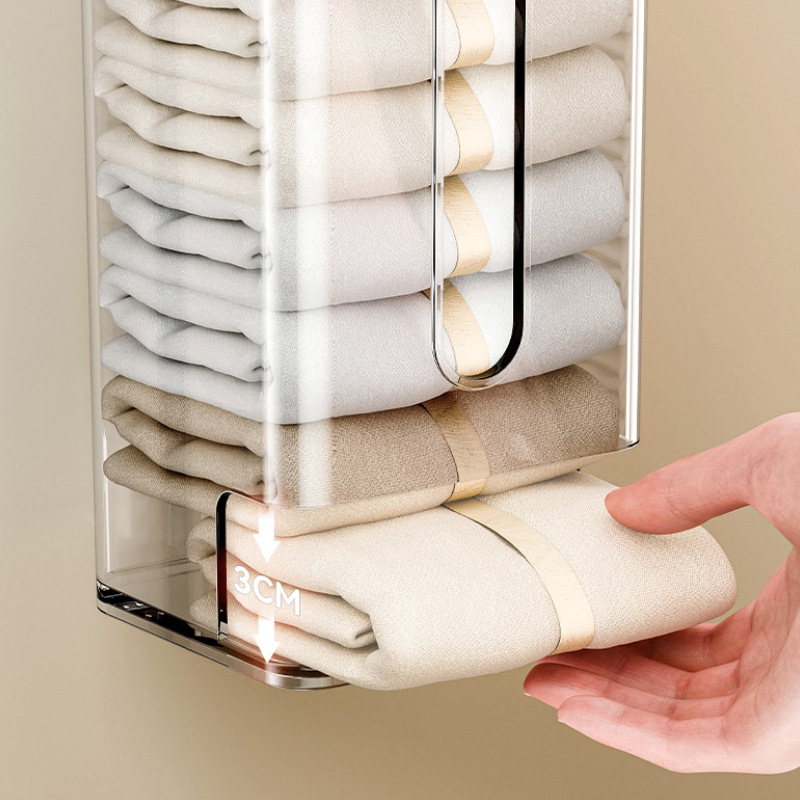 Aiyouhui suction cup underwear and socks storage box drawer hanging type no-drilling covered wardrobe underwear organization box Application Scenario