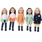 跨境新品16寸美国女孩娃娃儿童玩具搪胶娃娃梳妆打扮换装娃娃批发