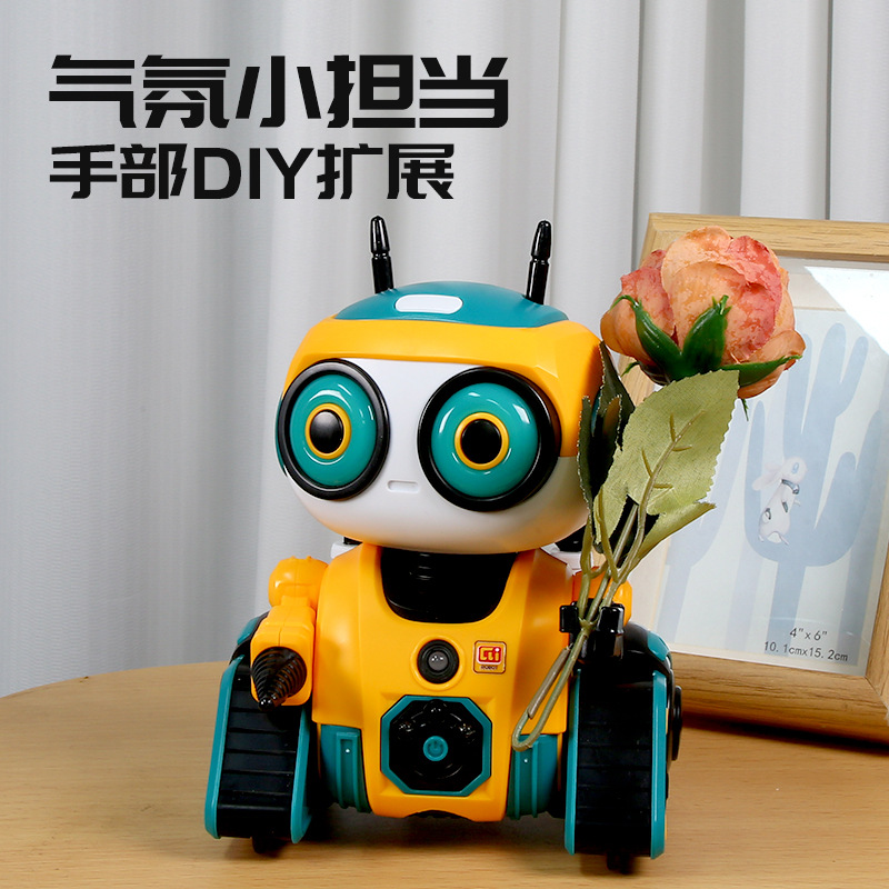 New cross-border recording multi-functional sensing robot, children's DIY early education intelligent programming remote control toy gift Application Scenario