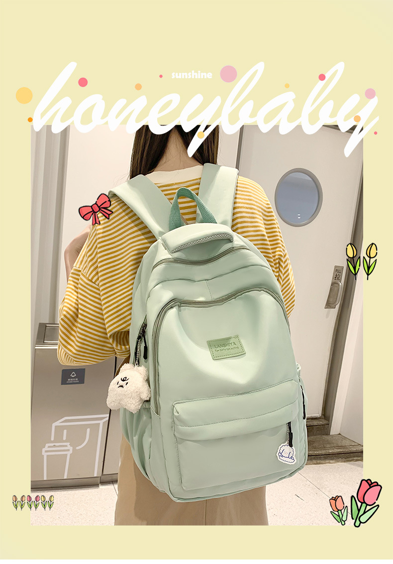 书包女初中女生2025新款大容量小学生中学生高中生背包学生双肩包详情1