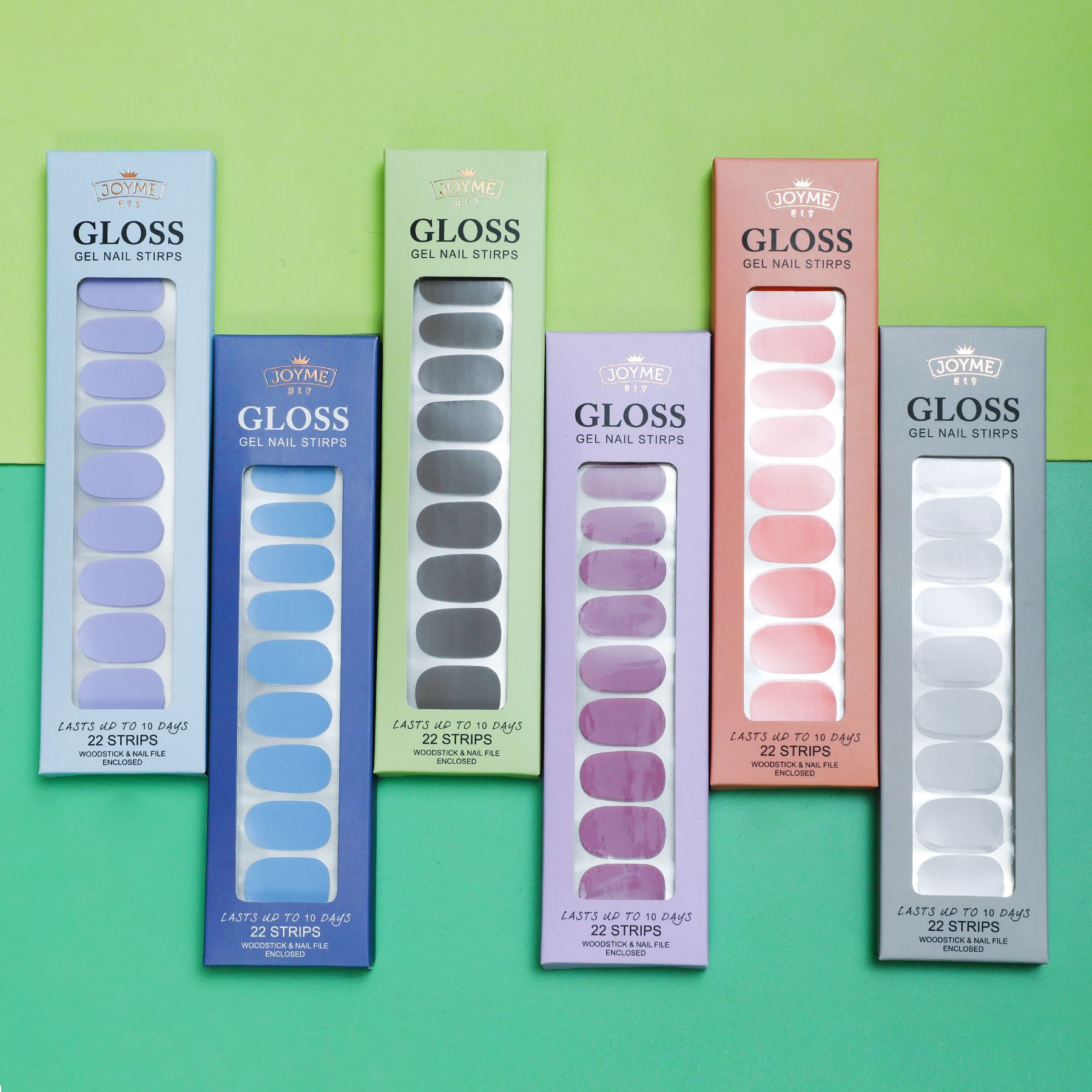 JOYME nail stickers are waterproof and do not require a test. They are solid color nail stickers. 22 stickers are soft, fit well and do not lift your makeup