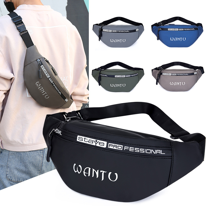 Foreign Trade Waist Pack Wholesale Men's Leather Chest Bag Large Capacity Women's Waist Pack Crossbody Bag Business Outdoor Mobile Phone Bag Application Scenario