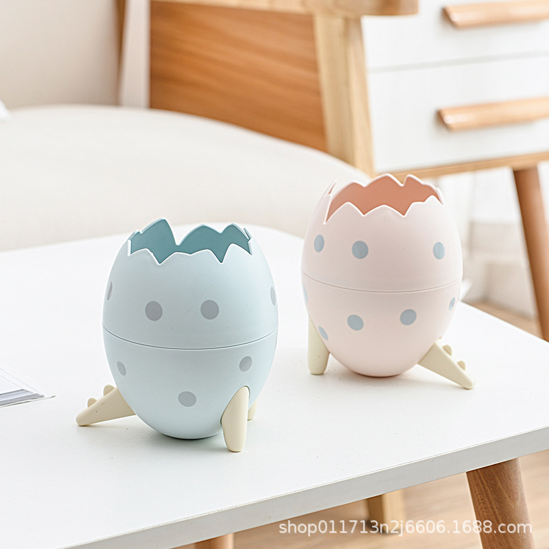 Songtai Cartoon Storage Bucket Dinosaur Egg Office Desk Pen Holder Mini Students Children's Stationery Storage Box Wholesale Specification drawing