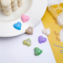 Starry Night fine twinkle skewed heart diy accessories Simple color butterfly Pentacle mobile phone shell accessories shoe patch woman