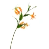 Lanjin artificial Plant Long Branch 3-head Jialan Flame Lily, high-end artificial flower, artificial flower, artificial flame lily, strange lily, home decoration Item Picture
