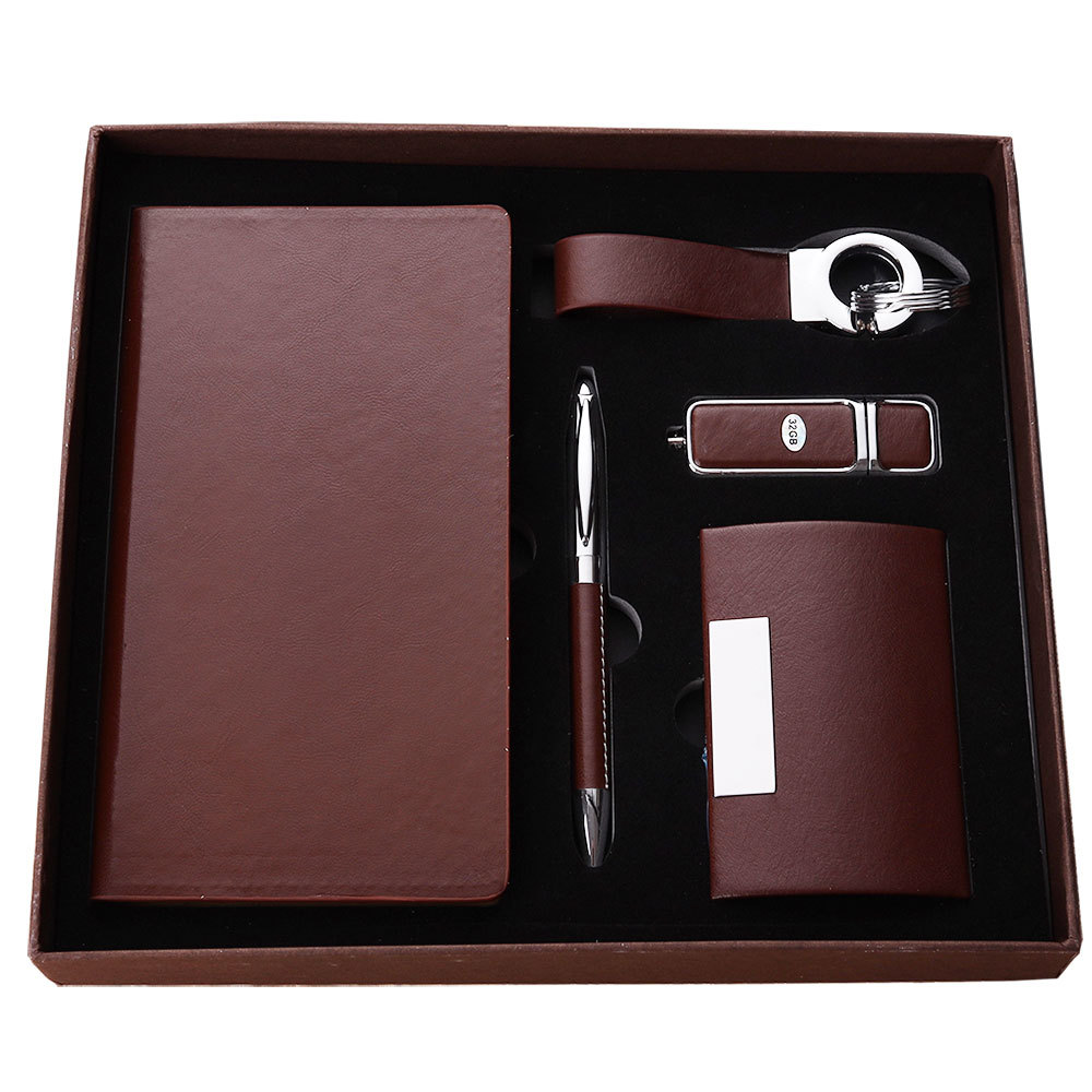 钥匙扣套装 U盘名片盒礼品 公司企业商务活动赠送笔记本礼品套装详情图3