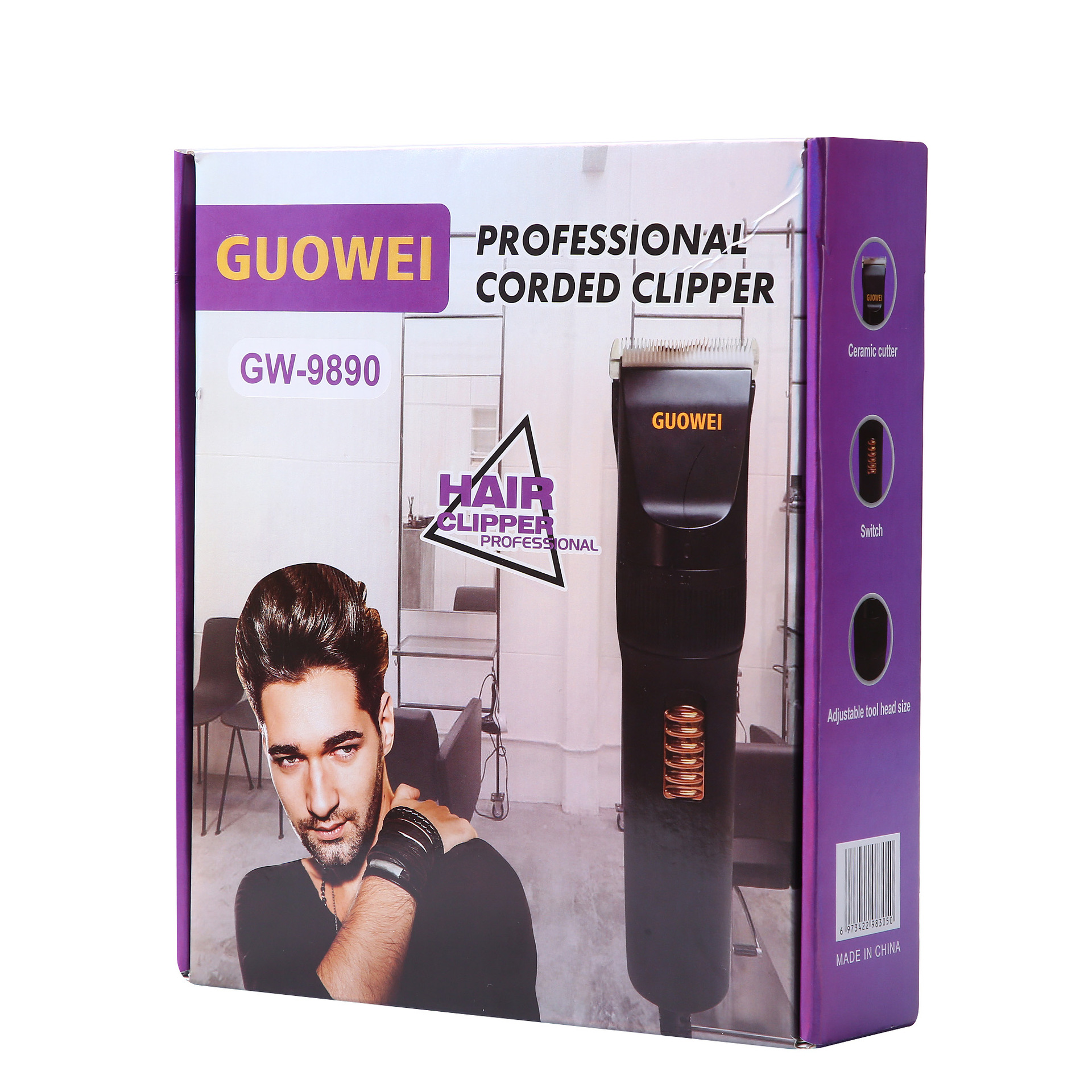 Guowei GW-9890 electric clipper multi-functional Family Adult and children's universal hair clipper set, specially designed for hair salons details Picture