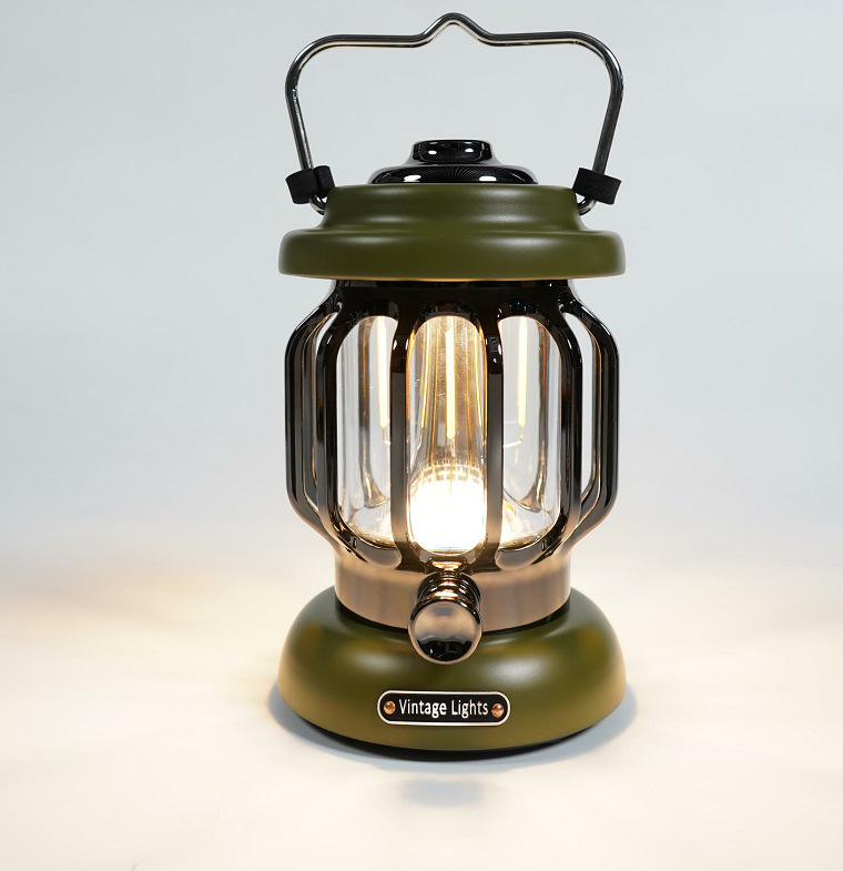 Outdoor camping lights, LED retro portable tent lights, portable USB horse lights, ambient night lights details Picture